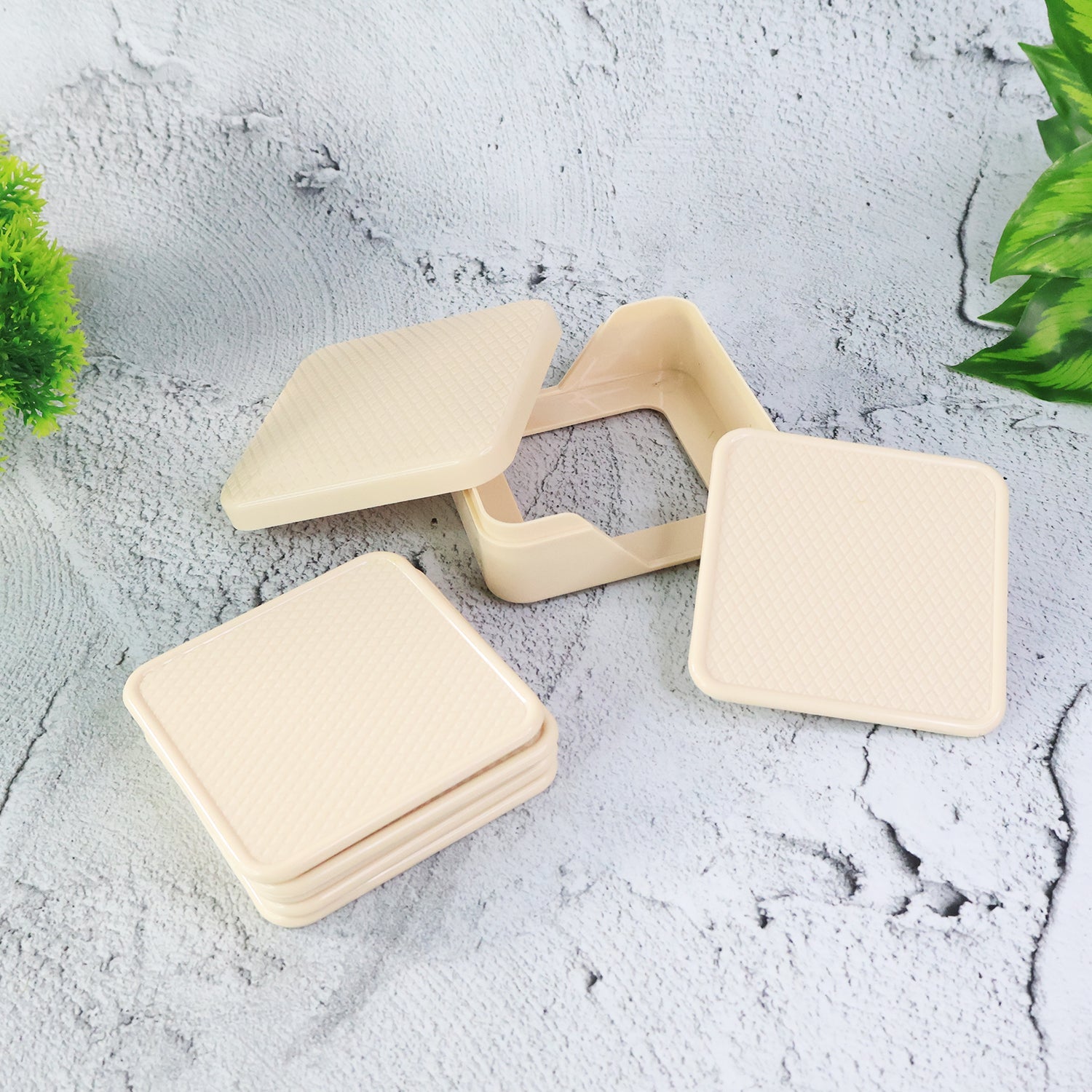 Ganesh Premium Square Coasters with Storage Box (6 Pc / Set) Ganesh Premium Square Coasters with Storage Box (6 Pc / Set)